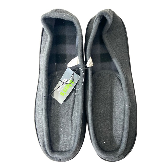 Mens Slipon Slippers Gray Size 13 XL - Picture 2 of 7